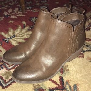 G by Guess brown leather booties